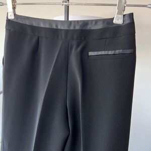 Viola low waist satin detailed drape pants with front strap